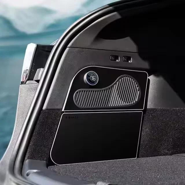 New 15L Hidden Car Refrigerator for Tesla Model Y Trunk Compressor Cooling Freshness Maintaining Food Portable Vehicle Fridge