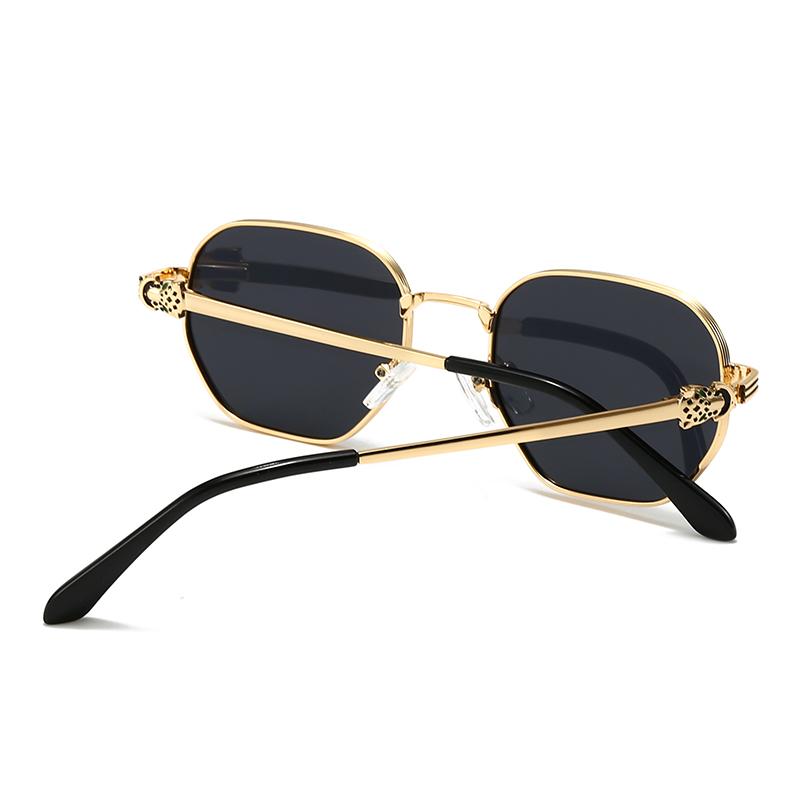 Trendy Metal Sunglasses for Men and Women Popular On Instagram Geometric Style Cross-Border Trade Model Style 1419