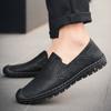 Plus Size Spring and Autumn Men's Casual Leather Shoes Loafers Slip-on Slip-on Shoes