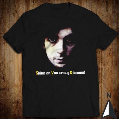 Shine On You Crazy Diamond Syd Barrett David Gilmour Tričko Rocková hudba Pink Floyd Unisex Tričko