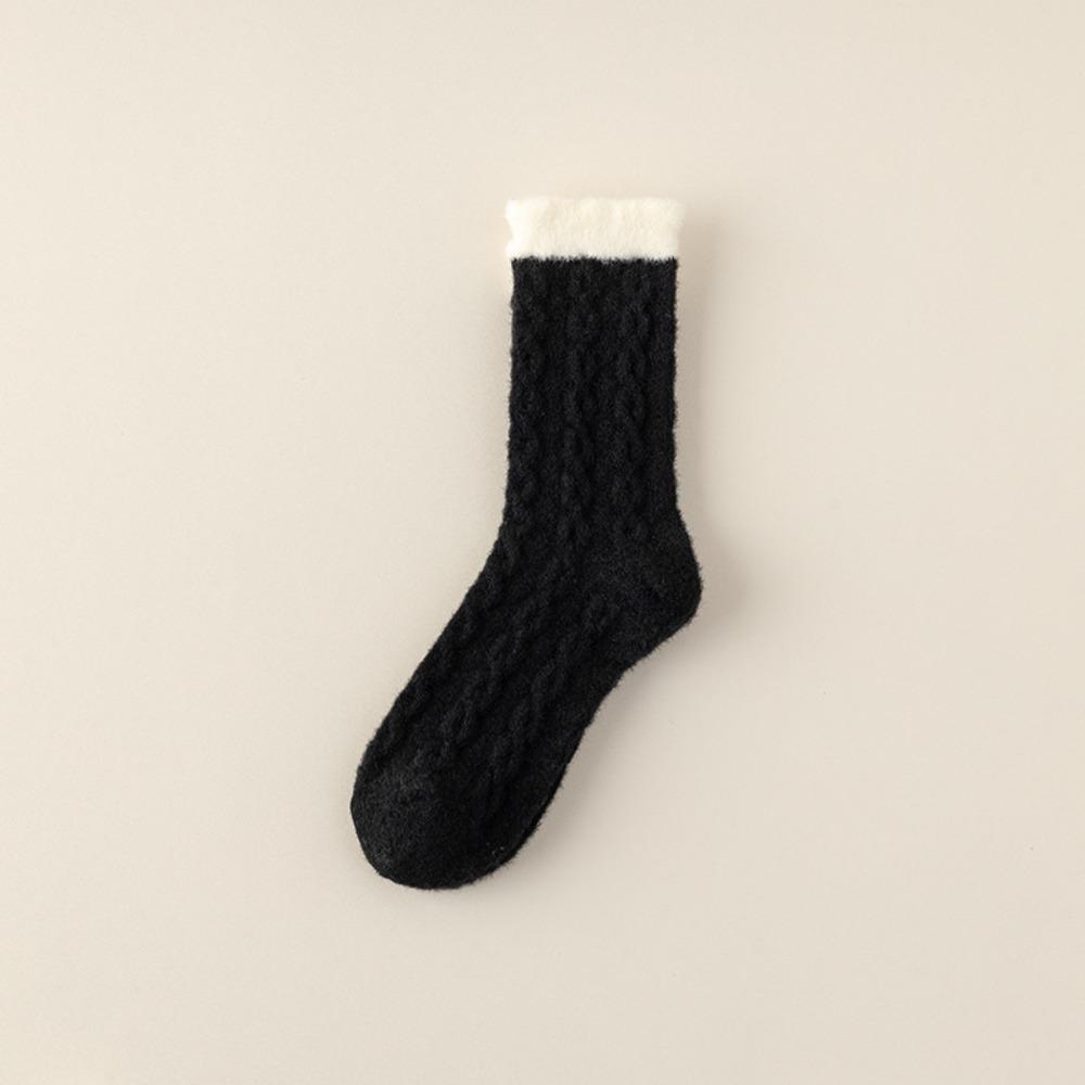 Fluffy Mid-Tube Socks Plush and Thickened Cozy Slipper Socks New Fuzzy Socks