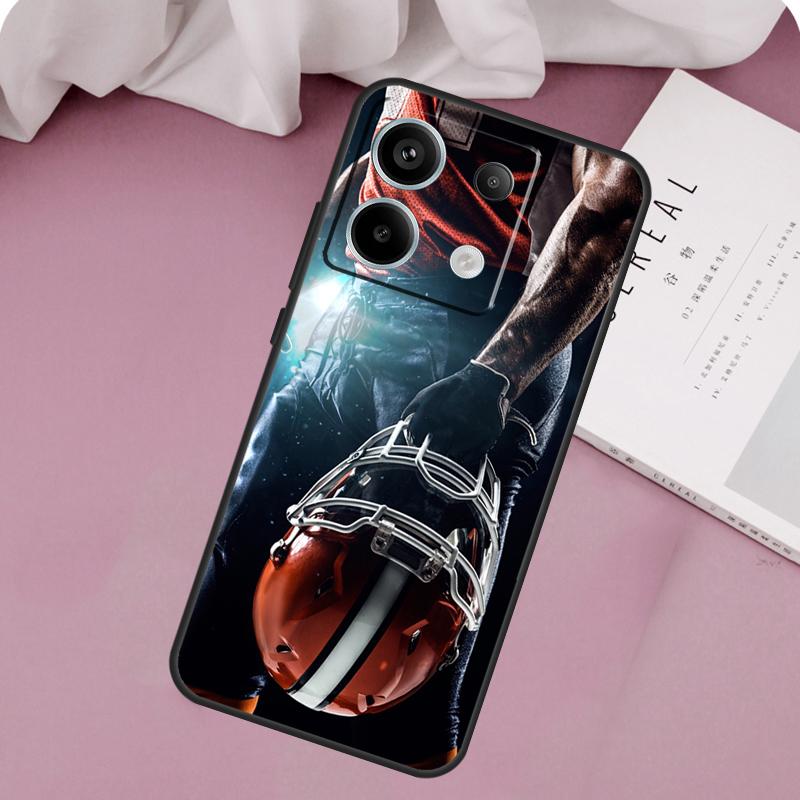American Football Case For Xiaomi Redmi Note 14 13 12 11 10 9 15 Pro Plus Redmi 15 14C 10C 12C 13C 15C Cover