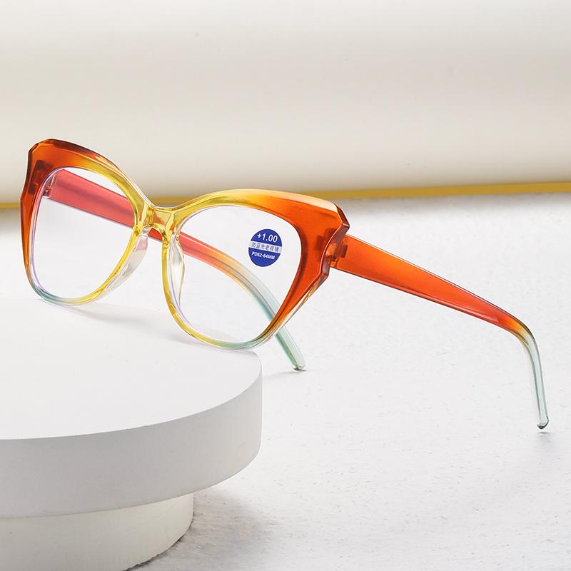 Fashion Women Cat Eye Reading Glasses Fashion Hyperopia Presbyopia Eyewear Men Anti Blue Light Reading Eyeglasses +1.0 +1.50