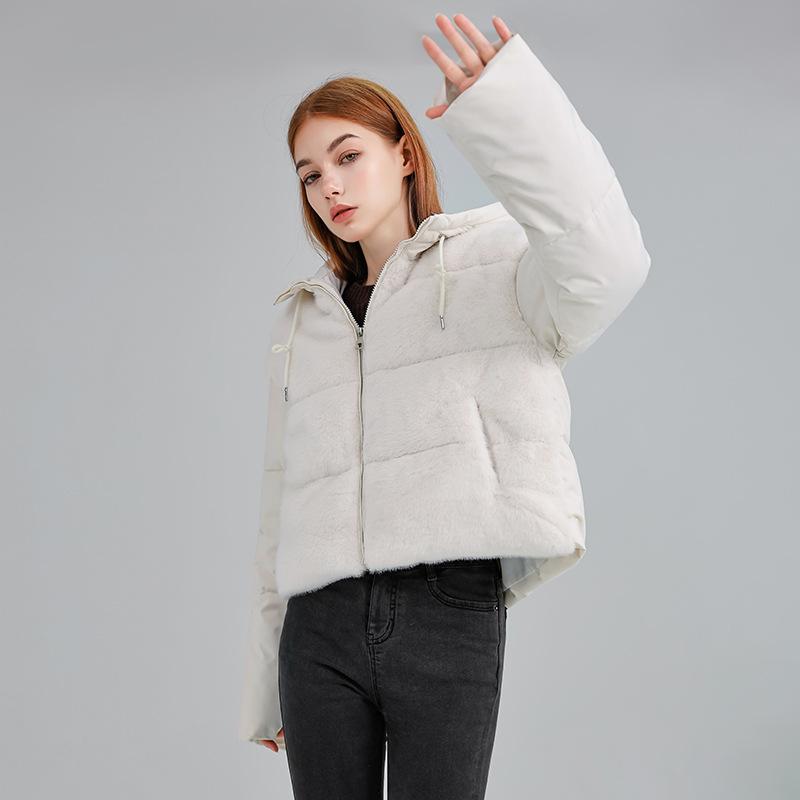 New Winter Down Cotton Clothes Women's Short Fashion Hooded Thickened Thermal Cotton-padded Jacket