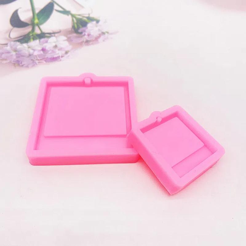 Photo Frame Epoxy Resin Keychain Mold Cat Dog Tag Pendant Silicone Mould For DIY Casting Crafts Jewelry Making Accessories