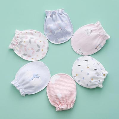 Anti-Scratch Pure Cotton Baby Gloves - Newborn Hand Protection for Autumn and Winter