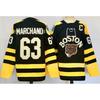 Ice Hockey Jersey Boston Bruins Embroidered 73 63 Unisex Sports