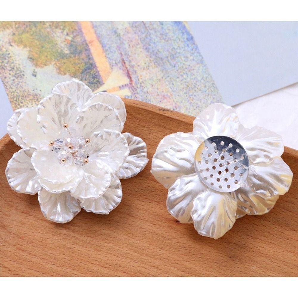 5Pcs Acrylic Garment Decoration Flower Multi-layer Design Multi-layer Flower Craft Hair Clip