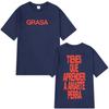 Rapper Nathy Peluso Grasa 2026 Letters Print T Shrit Men Women Short Sleeve Tshrit Fashion Casual Aesthetic Cotton T-shirts