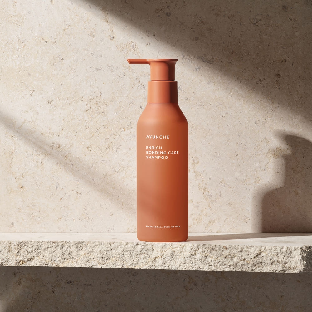 AYUNCHE Enrich Bonding Care Shampoo 350g Korean Bond Repair Shampoo for Damaged & Brittle Hair