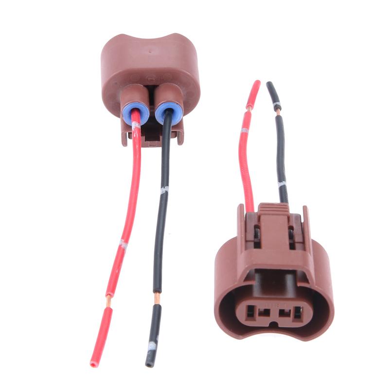 2Pcs Car Headlight Socket Original 9006/HB4 Socket Base High Quality ABS + Wire Car Light Accessories