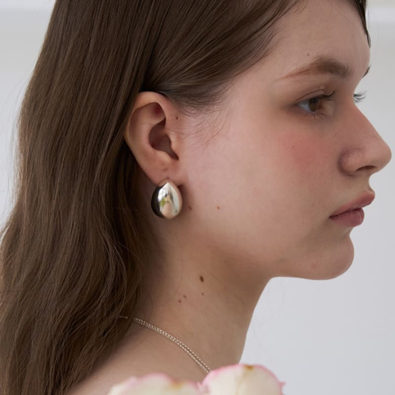 STILL INSTANT Rose with Dew - Earring 07 (M)