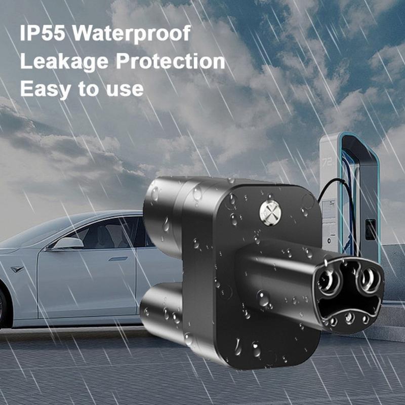 Effizienter CCS2-Adapter Vielseitiger CCS2-Ladeadapter Tragbarer Elektrofahrzeug-Ladegerät-Adapter Einfach zu bedienen für Auto