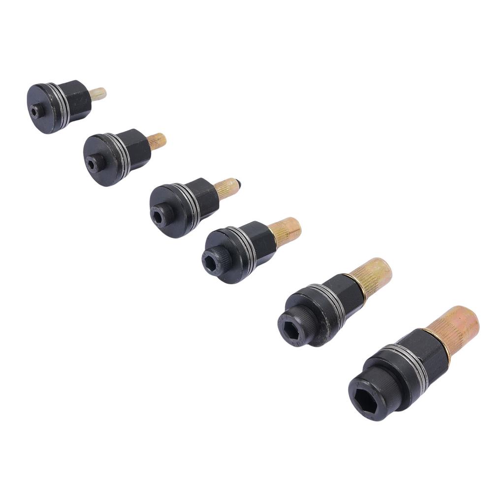 6 Pcs Rivet Nut Tool Set M3 M4 M5 M6 M8 M10 Carbon Steel Hand Rivet Nut Gun Head for Narrow Space Furniture Industrial