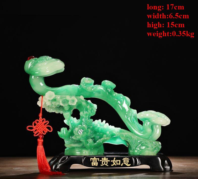

Jade Ruyi Ornaments Lucky Home Living Room Porch TV Cabinet Decorations Housewarming Gifts
