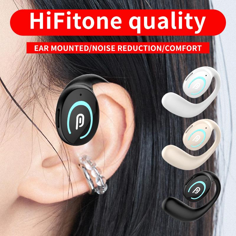 MK9 Bluetooth Earbuds with External Sound - Single Ear, Ear Hook Style for Business, Sports, and Running.