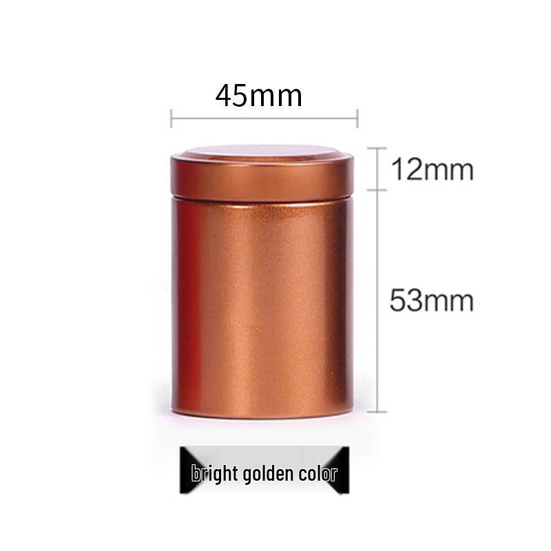 Compact Sealed Tin Can for Tea Storage, Portable Tinplate Box