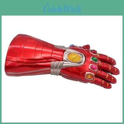 Iron Man Led Gloves With Removable Stones For Ultimate Cosplay Experience