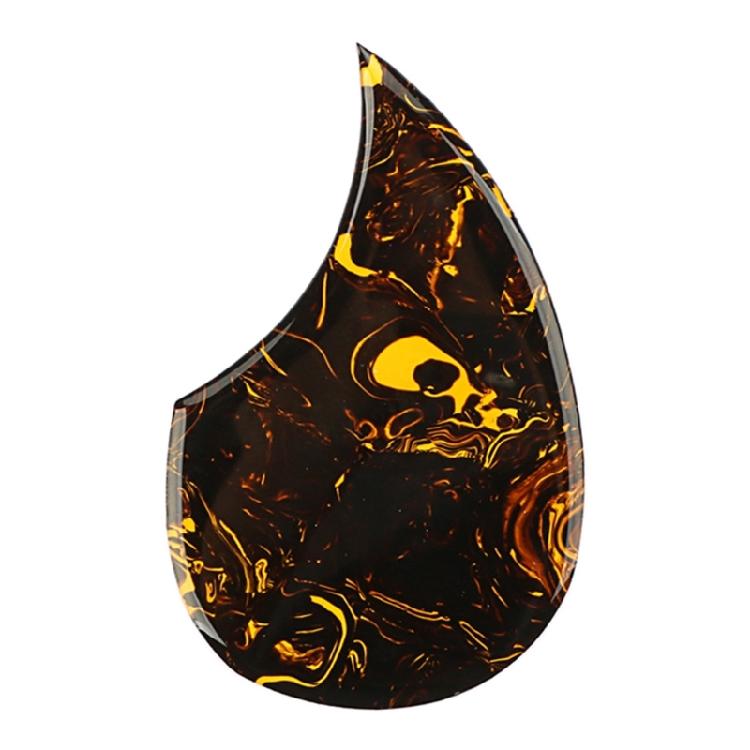 Electric Guitar Pickguard Guitar Scratch Plate Yellow Patterned Protective Guard Guitar Faceplate PVC Texture for Guitar 1