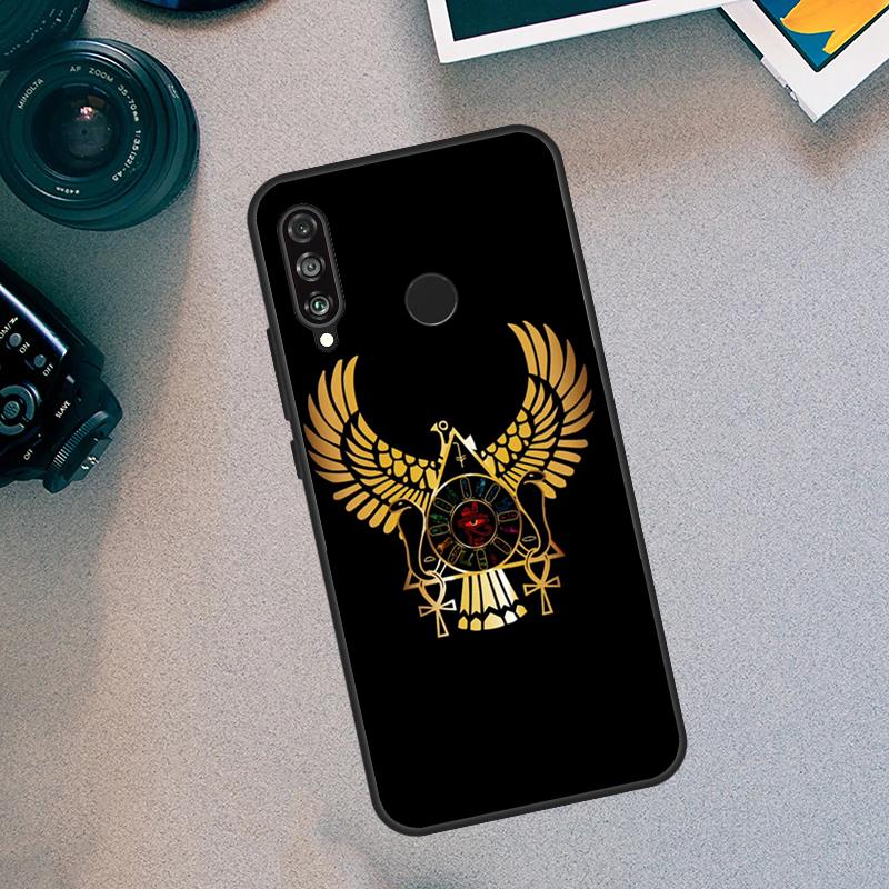 Egypt Nefertiti Anubis Ankh For Huawei Nova 12i 12s 11i 7i 8i Y73 Y70 Y90 Y60 Y72 Y61 Y91 9 10 SE P40 Lite P30 Pro Case