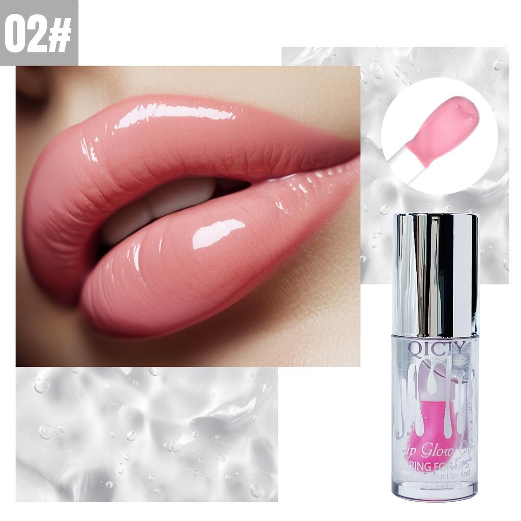 Pearlescent Color-Changing Lip Gloss,Natural Shining EffectLong-Lasting Moisturizing and Hydrating Lip Plumping Mirror Lip Glaze