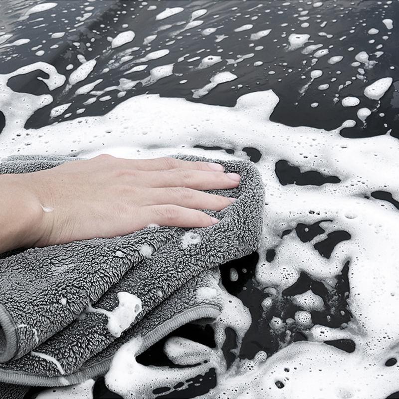 SEAMETAL Mikrofaser Autowaschhandtuch Schnelltrocknend Autoreinigung Extra Weiches Tuch Hohe Wasseraufnahme Für Autowaschzubehör