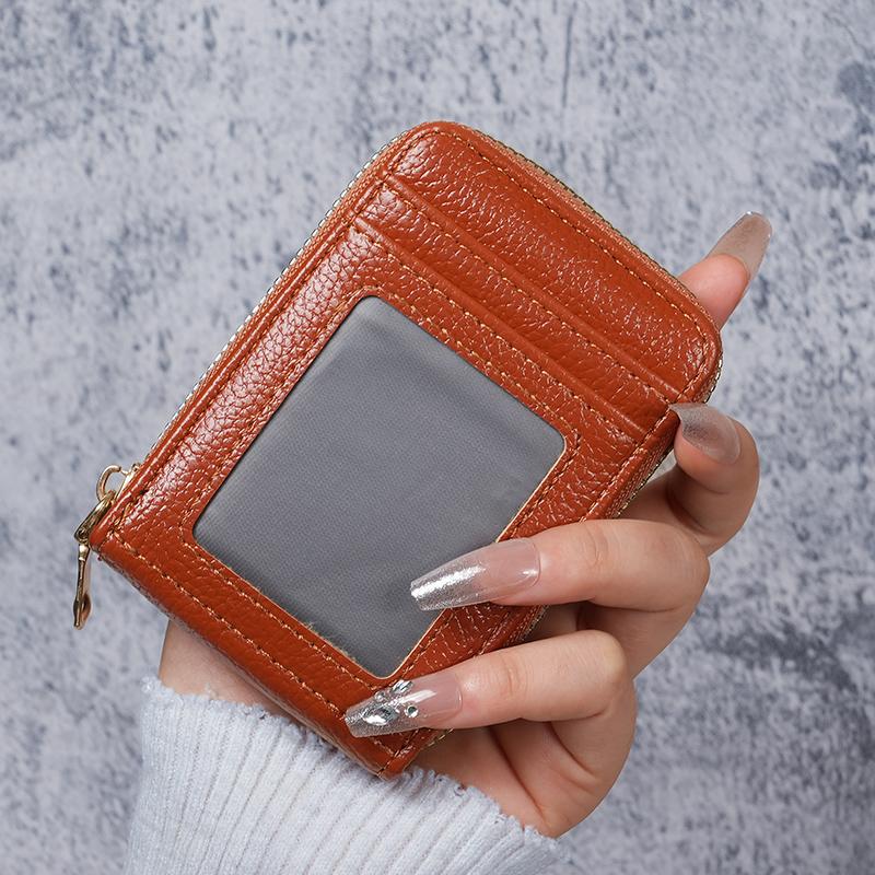 Amazon explosions multicolor zipper credit card package 12 card anti-theft wallet ladies small card holder card package