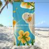 Cute Duck Floral Beach Towel Patterned Sunscreen And Windproof Suitable For Swimming Pool Camping Travel