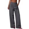 Temperament Modisch Pendler Fließende Weitbeinige Hose Damenhose und Freizeithose