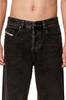 Diesel Men's 2001 D-MACRO Denim Loose Straight Fit, Size A1282109I35, 32 inches, Black, Size 02
