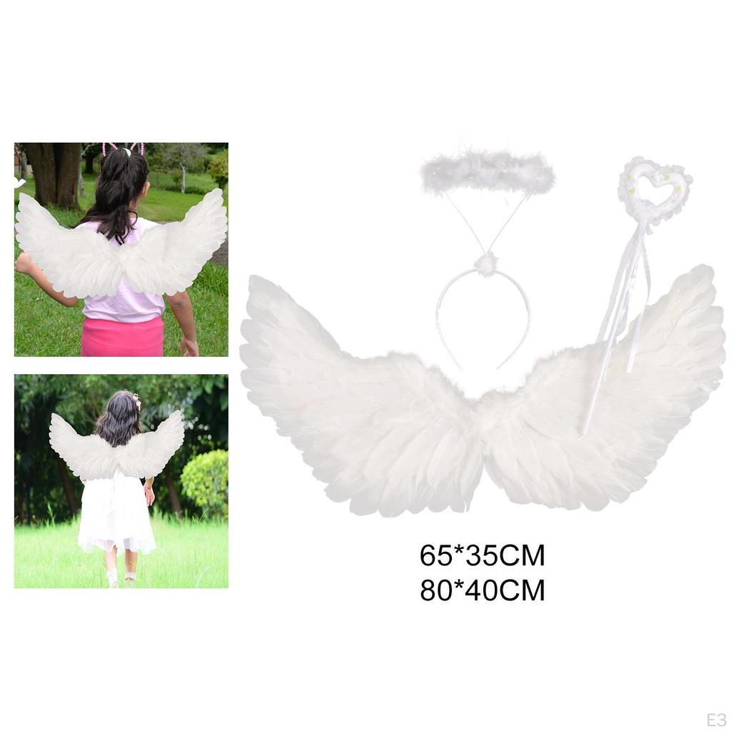 Angel Wing Costume Cosplay, Child Dress up, Fairy Headband, for Halloween