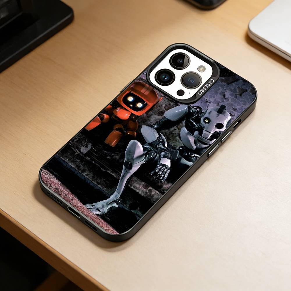 Love, Death & Robots Phone Case For iPhone 17,16,15,14,13,12,11 Plus,Pro Max,XS,Colored Silver Plated Inside Cover