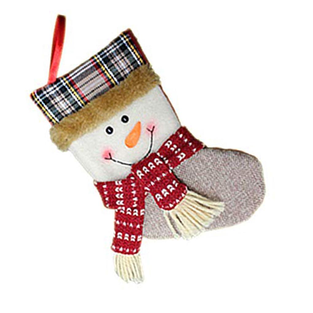 Weihnachtssocken Elch Schneemann Alter Mann Bild Geschenkverpackung Dekoration Baumschmuck Zubehör Geschenktüten