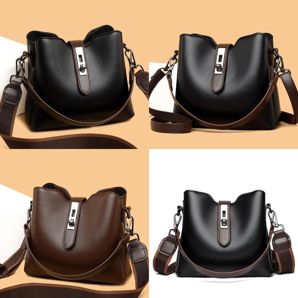 Elegant Pu Bucket Bag For Women With Vintage Charm And Spacious Design Ideal For Daily Use