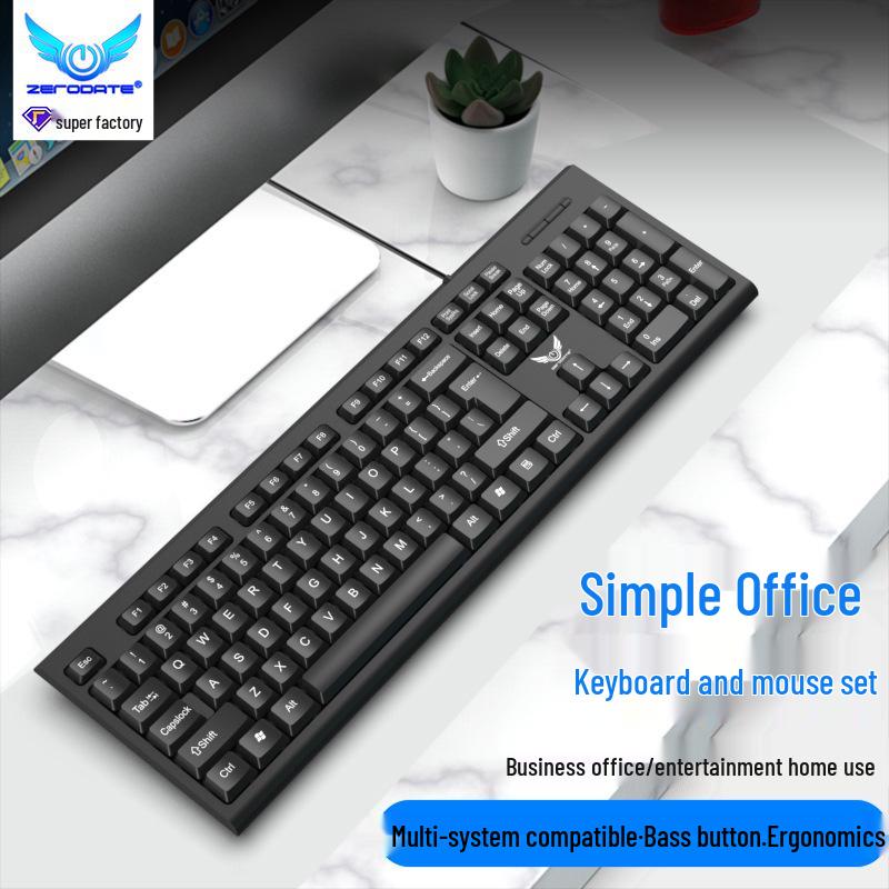 Wired Membrane Keyboard 618USB for Desktop - Lightweight, Versatile for Office and Home Use