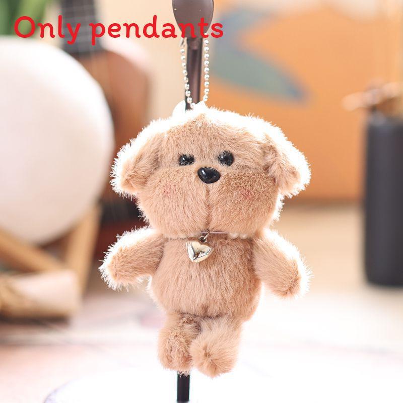 Cute Animal Plush Doll With Love Heart Pendant For Bag Accessories And Gifts