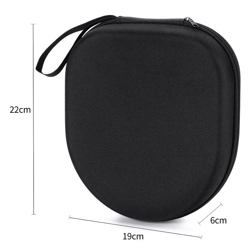 Compression Resistant Portable EVA Headphone Case Foldable Zipper Headset Storage Box
