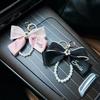 Camellia Bow & Pearl Keychain Pendant for Bags