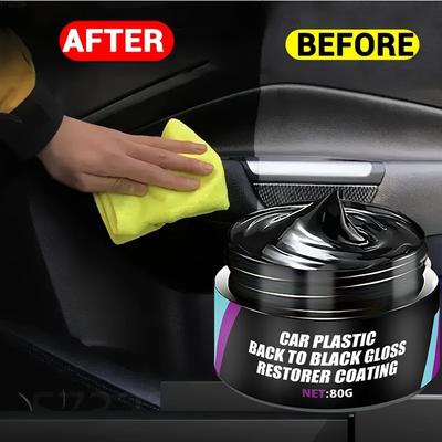 Car Universal Leather and Plastic Repair Polishing Wax Automotive Interior Reconditioning Cream for Leather/plastic/rubber Care