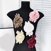 Flower Appliques for Handmade Projects Costume Headband Party Hat Decors Oversized Flower Patches Garment Decoration