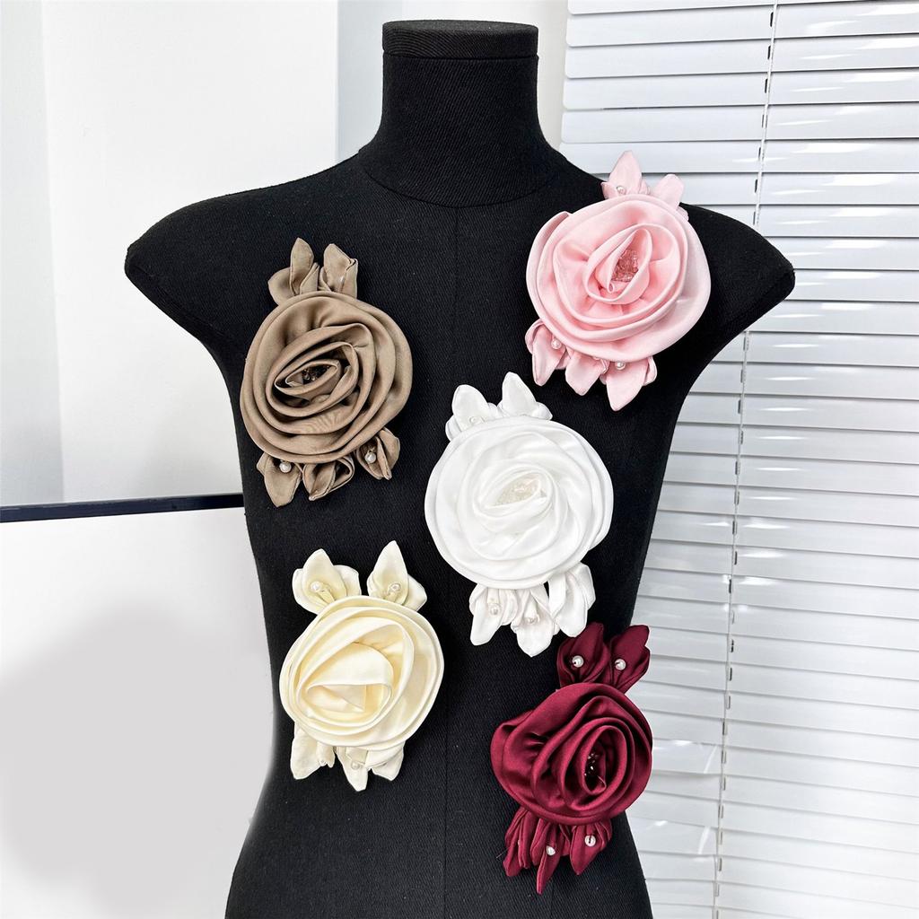 Flower Appliques for Handmade Projects Costume Headband Party Hat Decors Oversized Flower Patches Garment Decoration