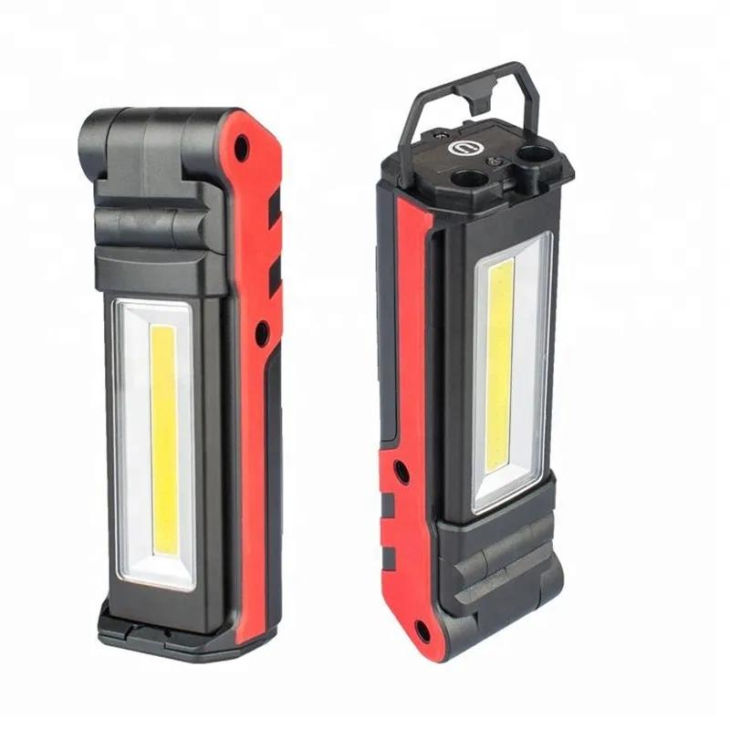 Dimmable COB LED Work Light USB Rechargeable Flashlight with Magnetic &Hook Power Bank Inspection Lamp for Car Repair Camping