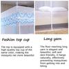 Zipper Lace Mosquito Net with Stainless Steel Bracket Romantic Queen Bed Nets  Anti Insect Mosquito Tent for Single Double Bed