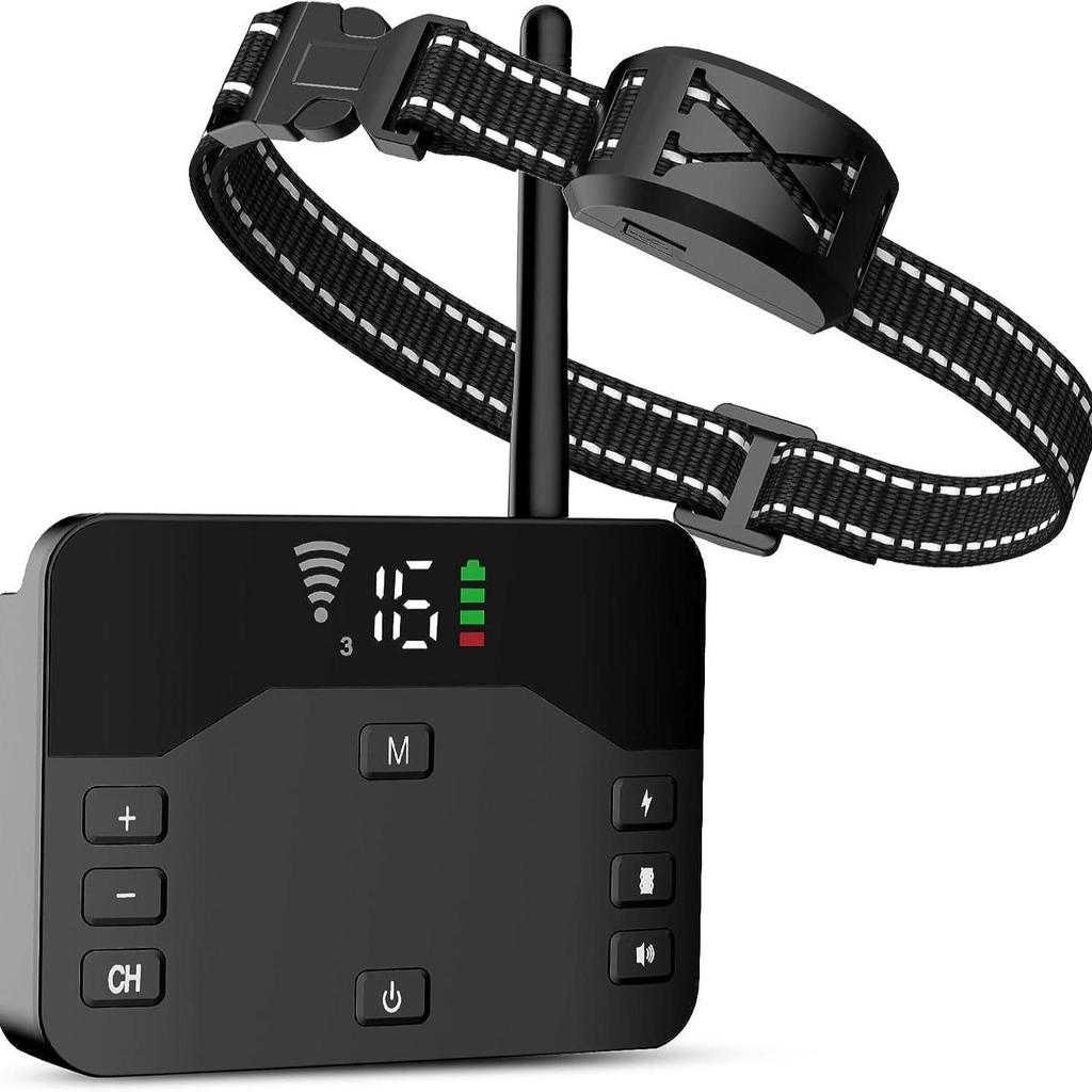 Rechargeable Waterproof Dog Training Collar with Bark Control & Remote