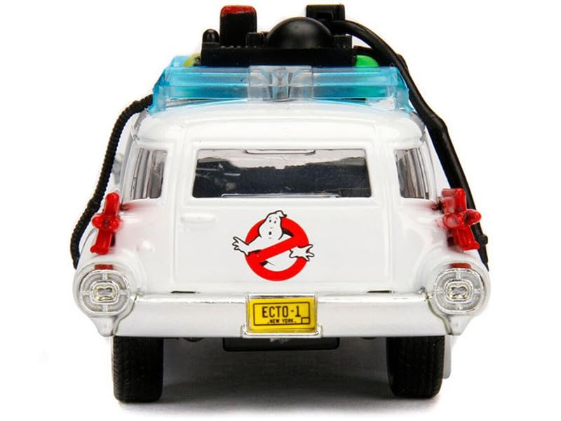 JADA TOYS 1/32 Scale Ghostbusters Ecto-1 Cadillac Diecast Model Car [Parallel Import]