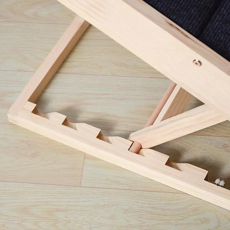 Folding Puppy Stairs Solid Wood Carrier Large Ramp Multifinonal Travel Ramps Go To Bed Dogs Accessories Indoor Pet Products