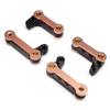 KF RC Aluminum Alloy and Carbon Fiber Dual-Material Front Suspension Arms (Copper Bushings Included) for Tamiya Mighty FrogBlackfootMonster Beetle