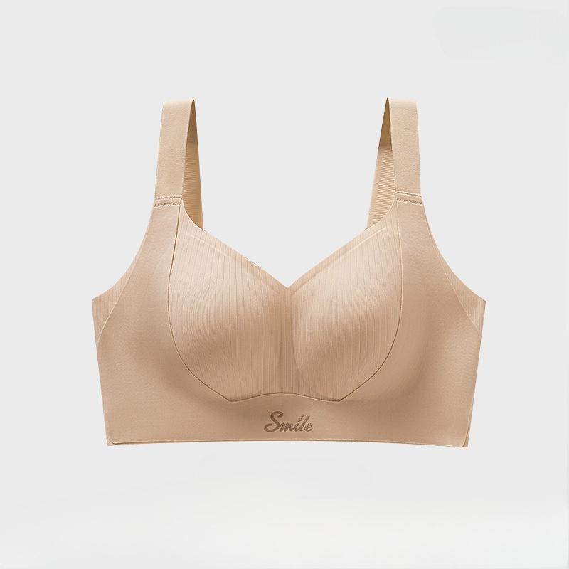 Sutienseamless tip maieu, cu nuanță de piele, pentru fond de ten,Sutien minimizator push-up, mărimi mari,Colectează grăsimea laterală pentru femeile cu bust mare