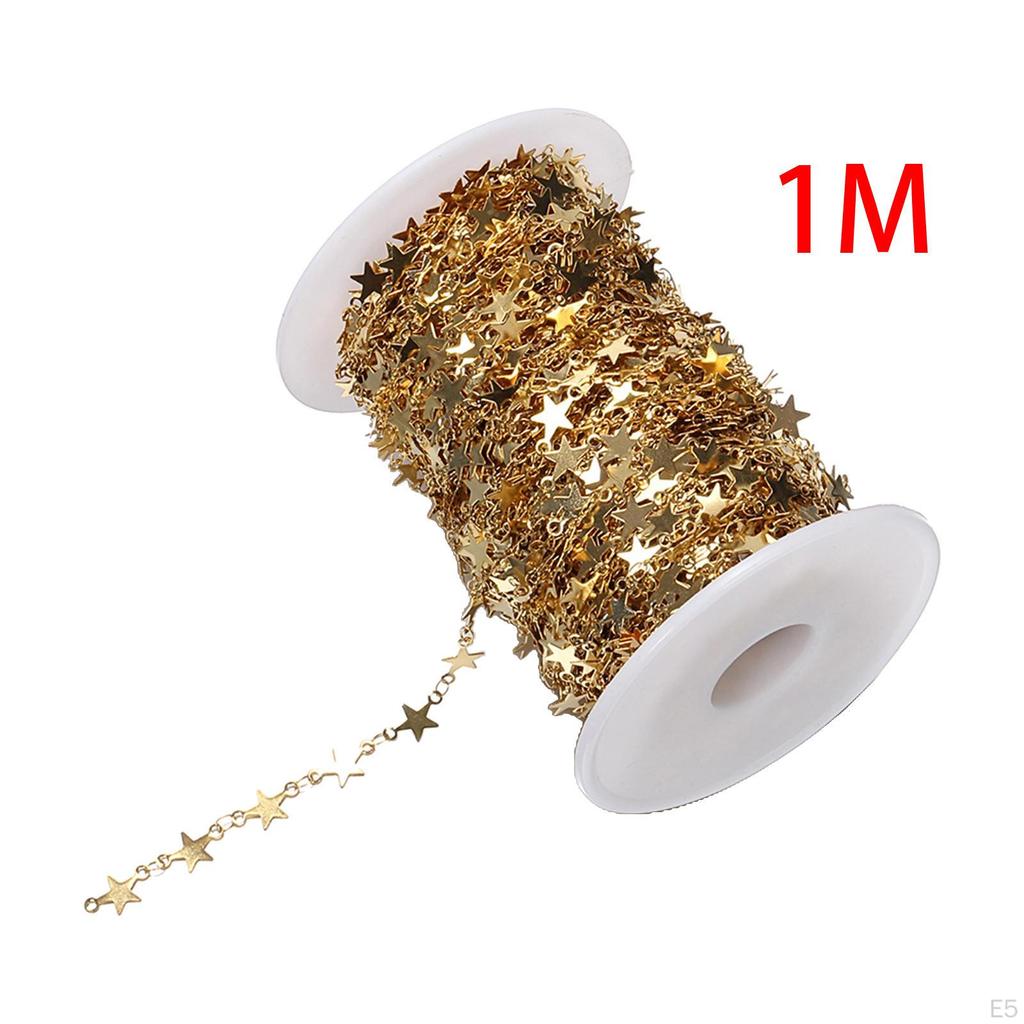 Chain, Hand Wrapped Chain Bulk Cable Chains for DIY, Earrings, Keychains, Bracelets,