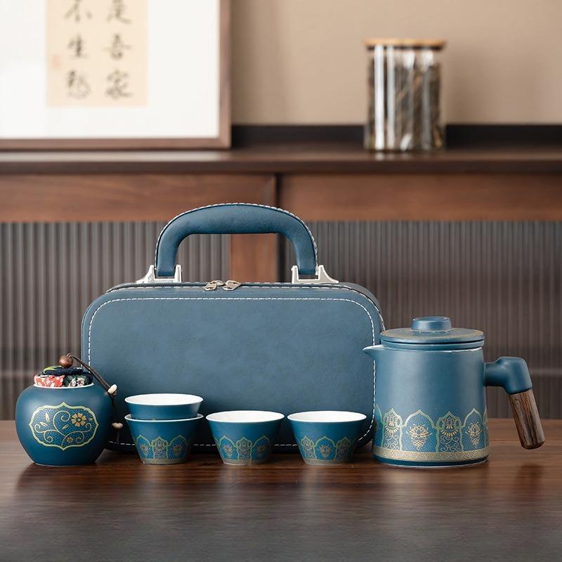 Tragbares Reise-Teegeschirr Keramik Kuaike Tasse Kung Fu Teegeschirr Souvenir für Geschäftsleute
